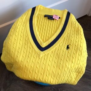 Ralph Lauren, yellow sweater